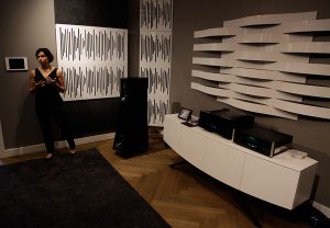 YG Acoustics Adrienne Alterman presenting the Hailey 1.2