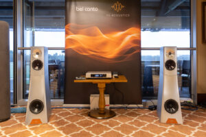 A hi-fi system made up of YG Vantage 3 Live complete audio system, Cardas Clear Beyond power cables.